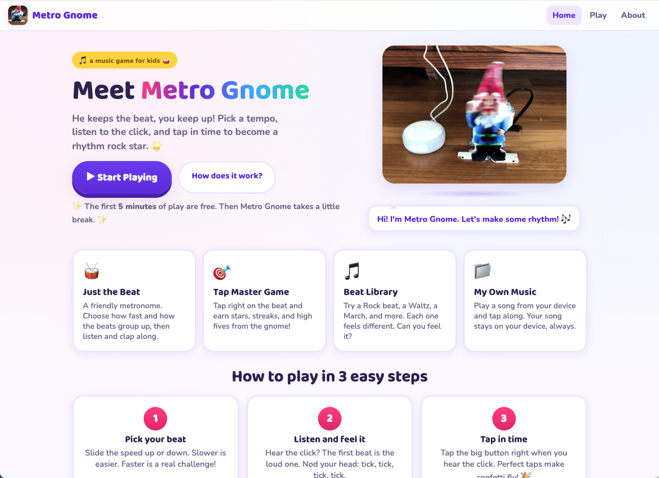 Metrognome: A Digital Metronome Built Live